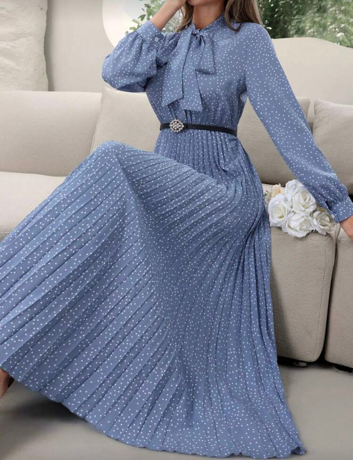 Vestido Plissado Lovito