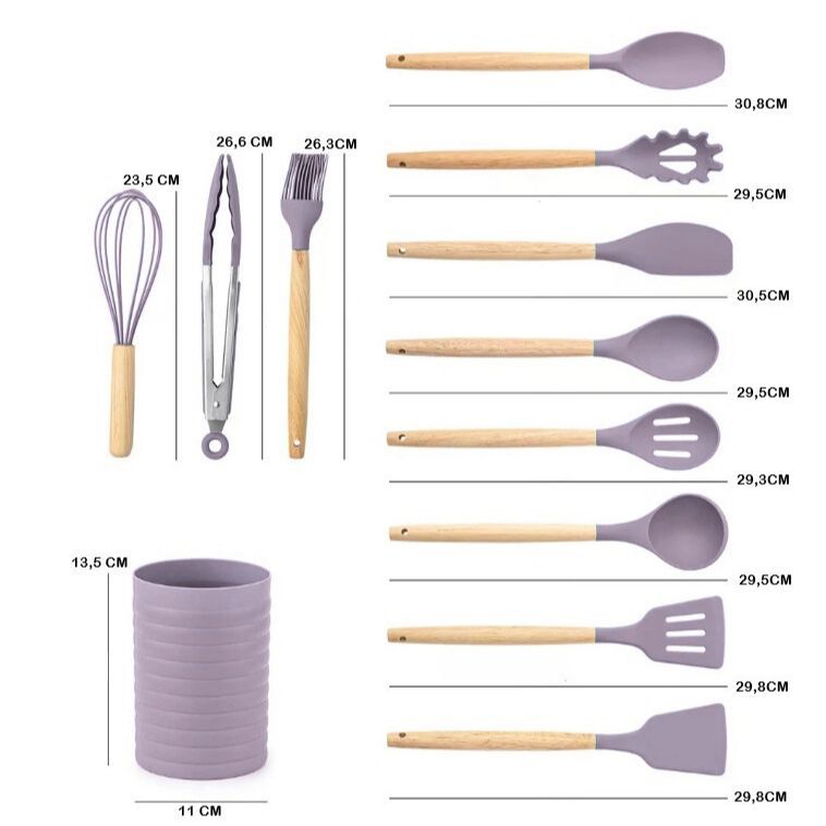 Conjunto de utensílios de cozinha 12 peças 
