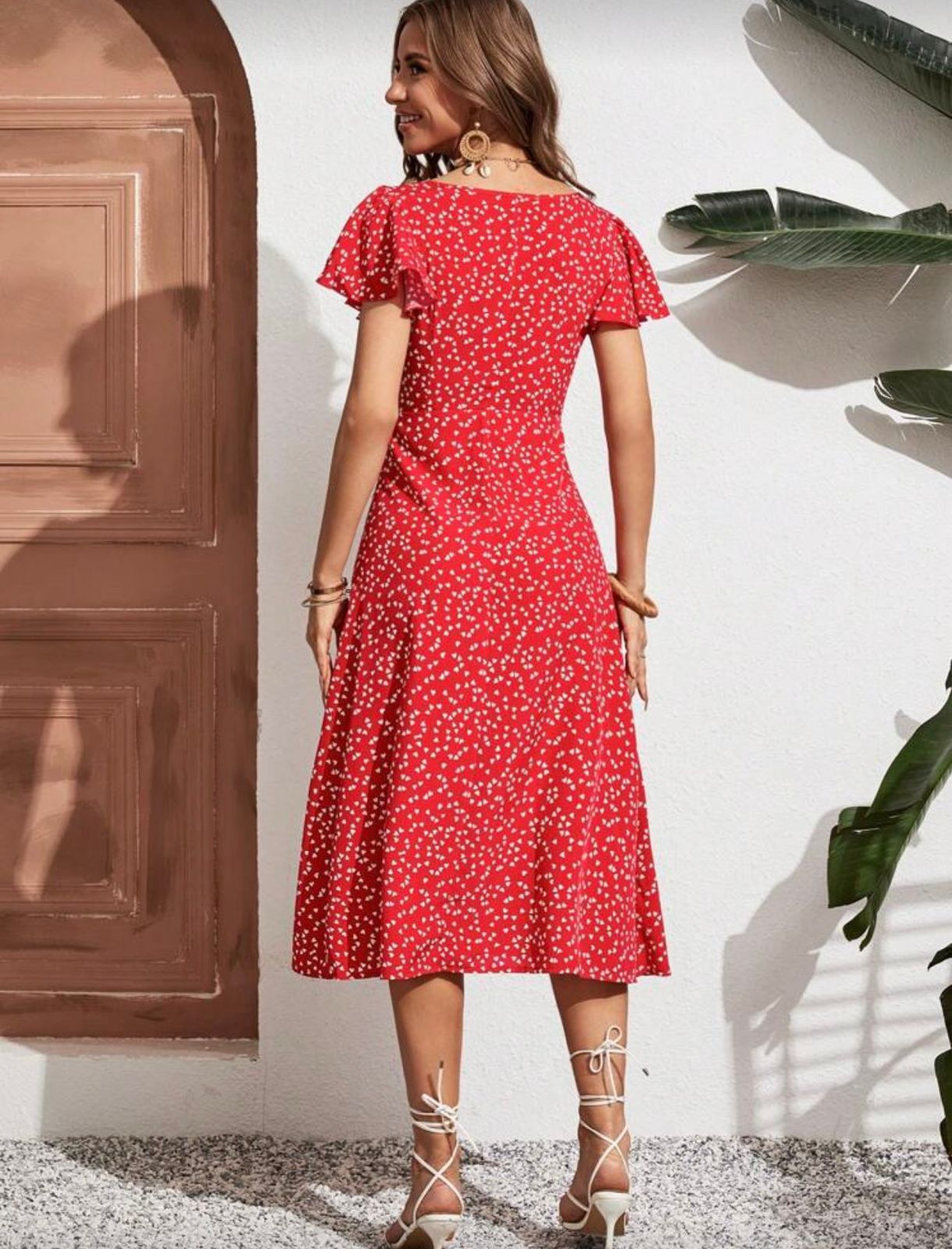 Vestido Vermelho Corações Lovito