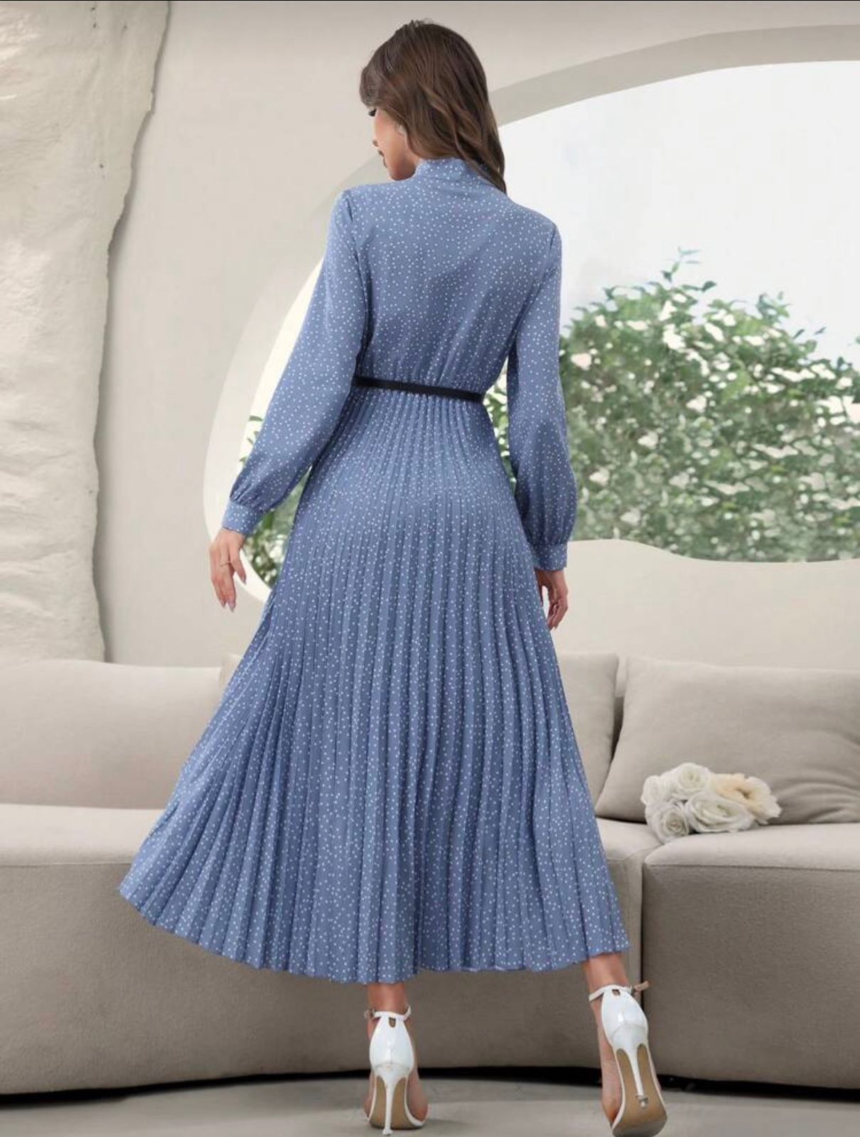 Vestido Plissado Lovito