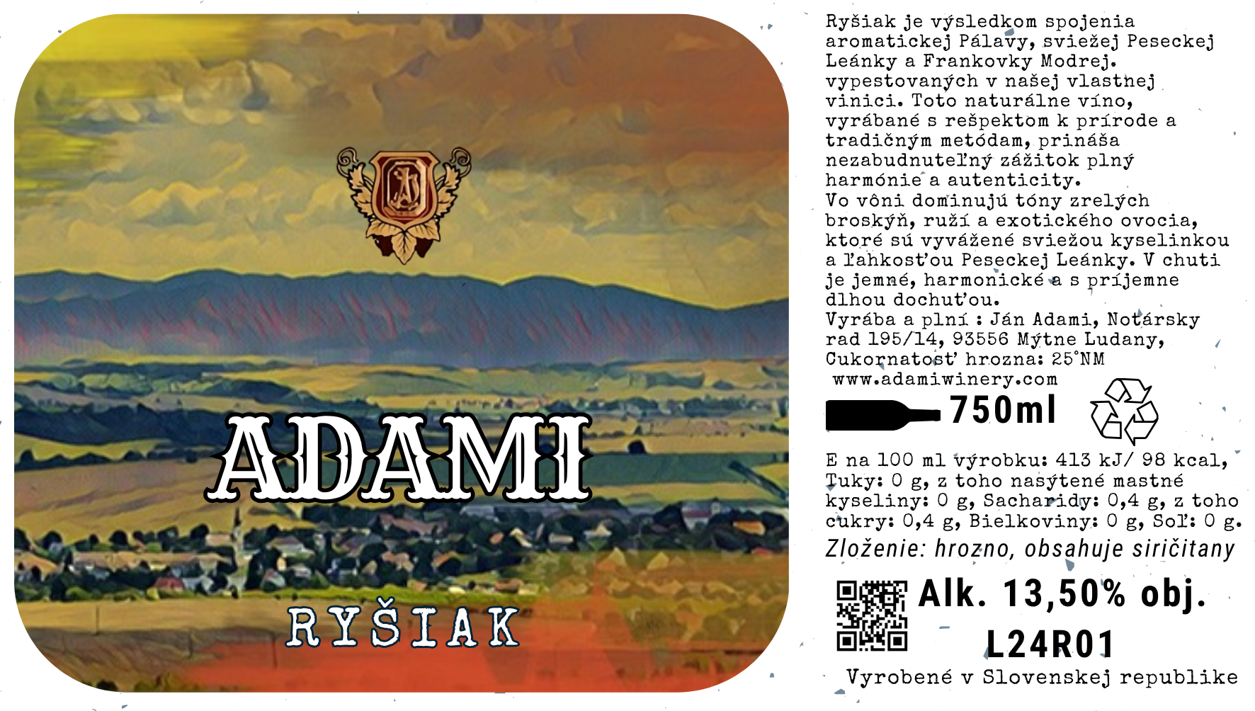 Adami Ryšiak Wine