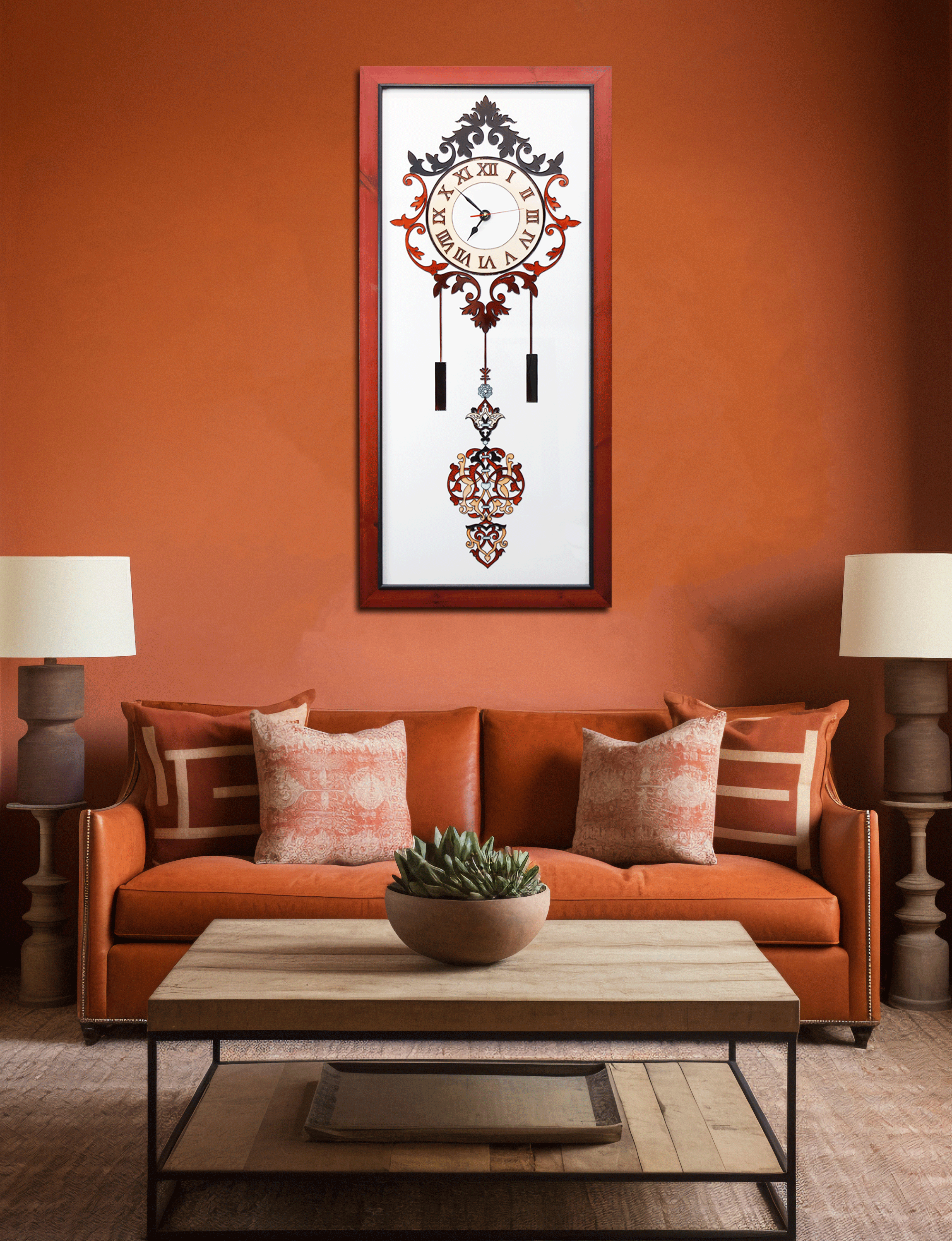 Decorated Clock Design  