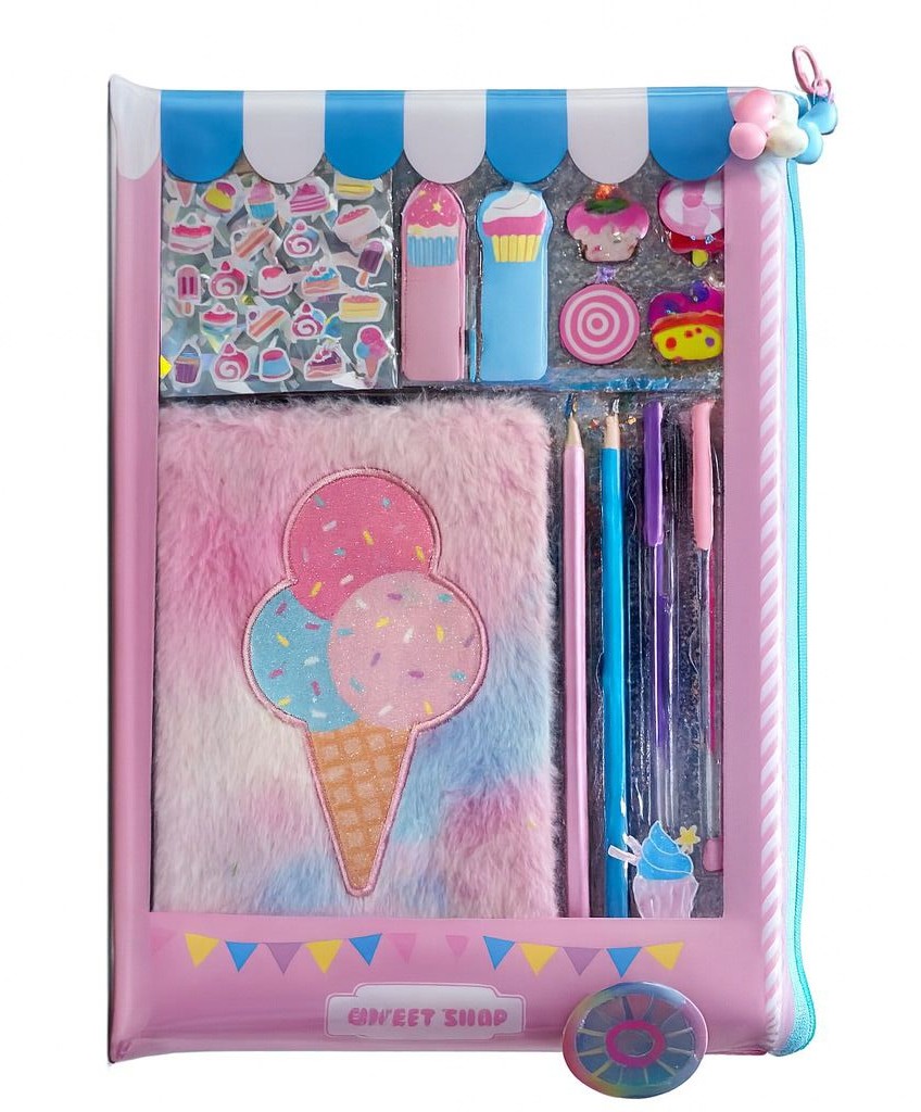 ESTUCHE DE LÁPICES CON CUADERNO VARIEDAD DE DISEÑOS | 2 PACK