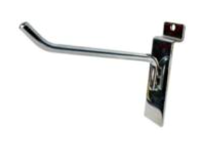 Gancho Reforzado  Para Slatwall 8" -  20 Cm|Pack: 12 Unidades