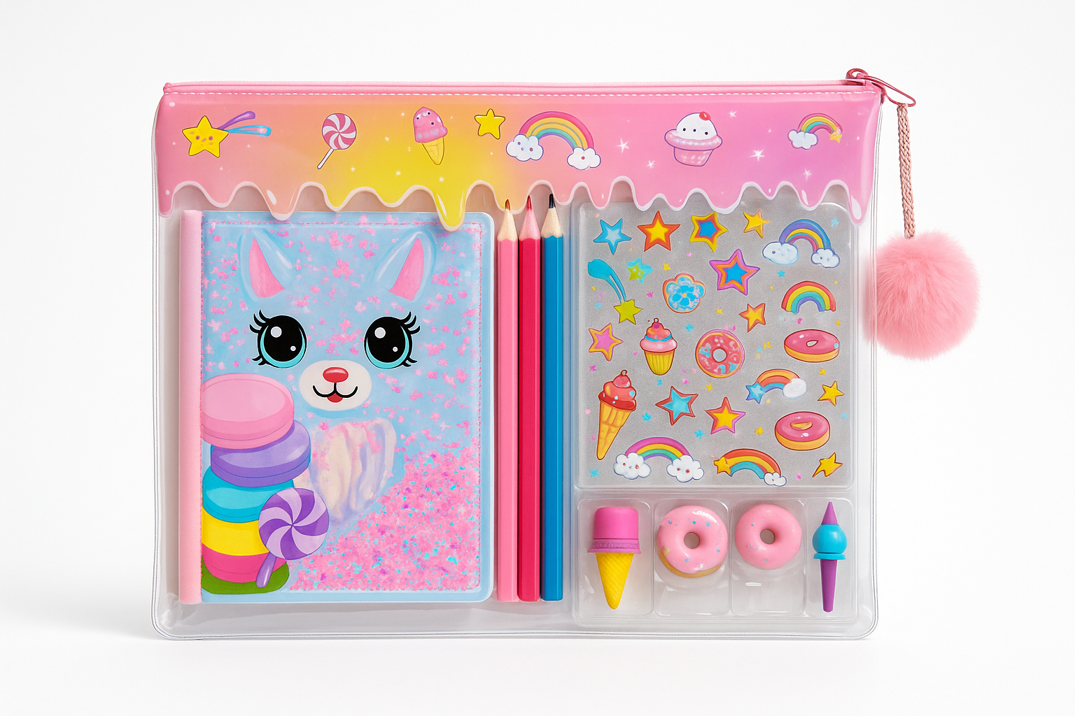 ESTUCHE DE LAPICES CON CUADERNO VARIEDAD DE DISEÑOS | 1 PACK