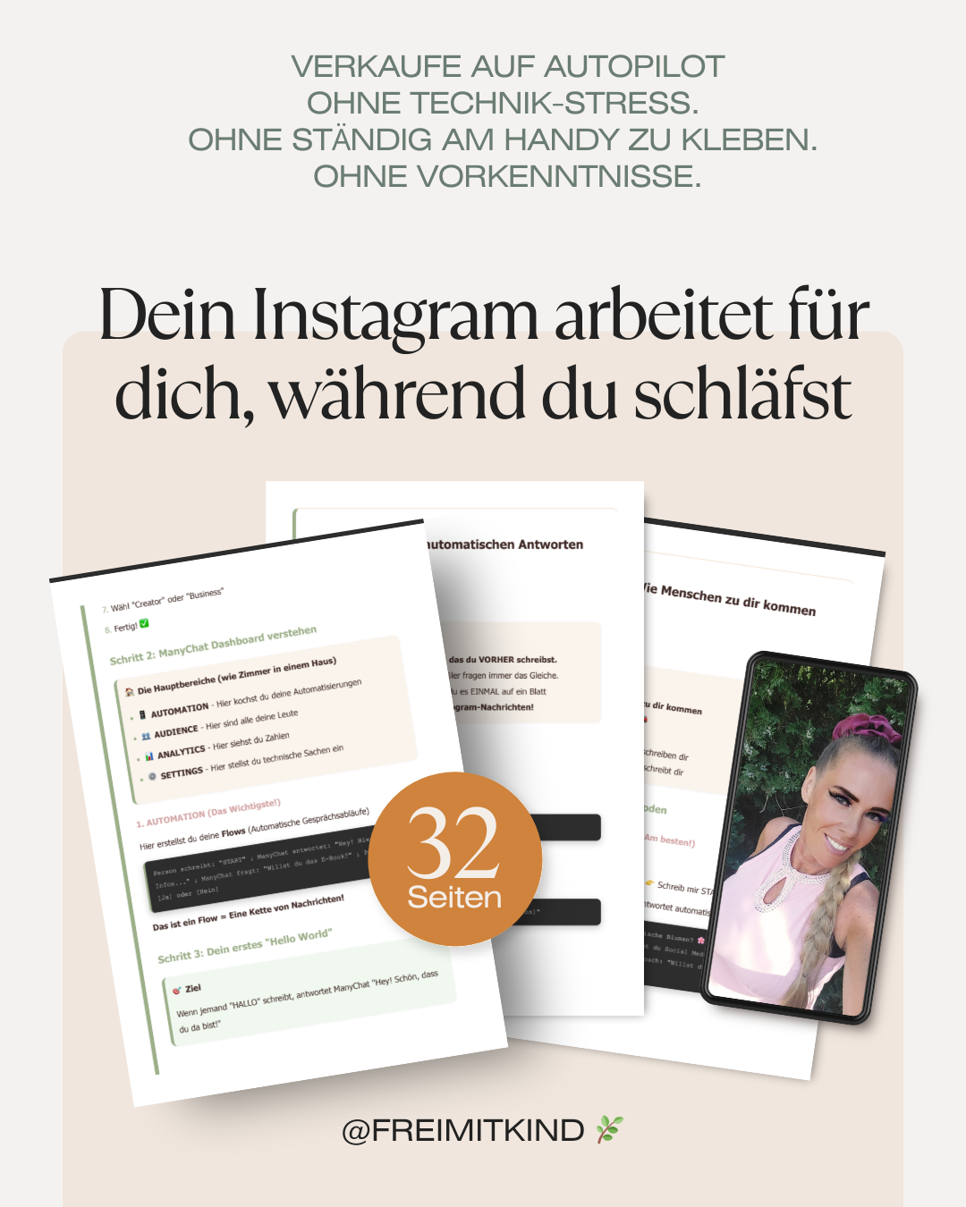  Dein Instagram arbeitet für dich, damit du mehr Zeit für die Familie hast.