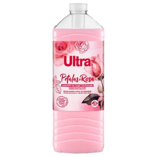 Amaciador Roupa Ultra Pétalas Rosa