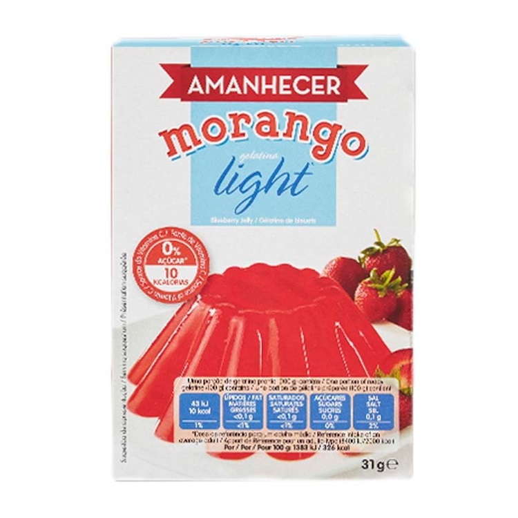 Gelatina Morango Light Amanhecer