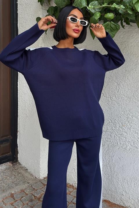 Ensemble stylé bleu marine