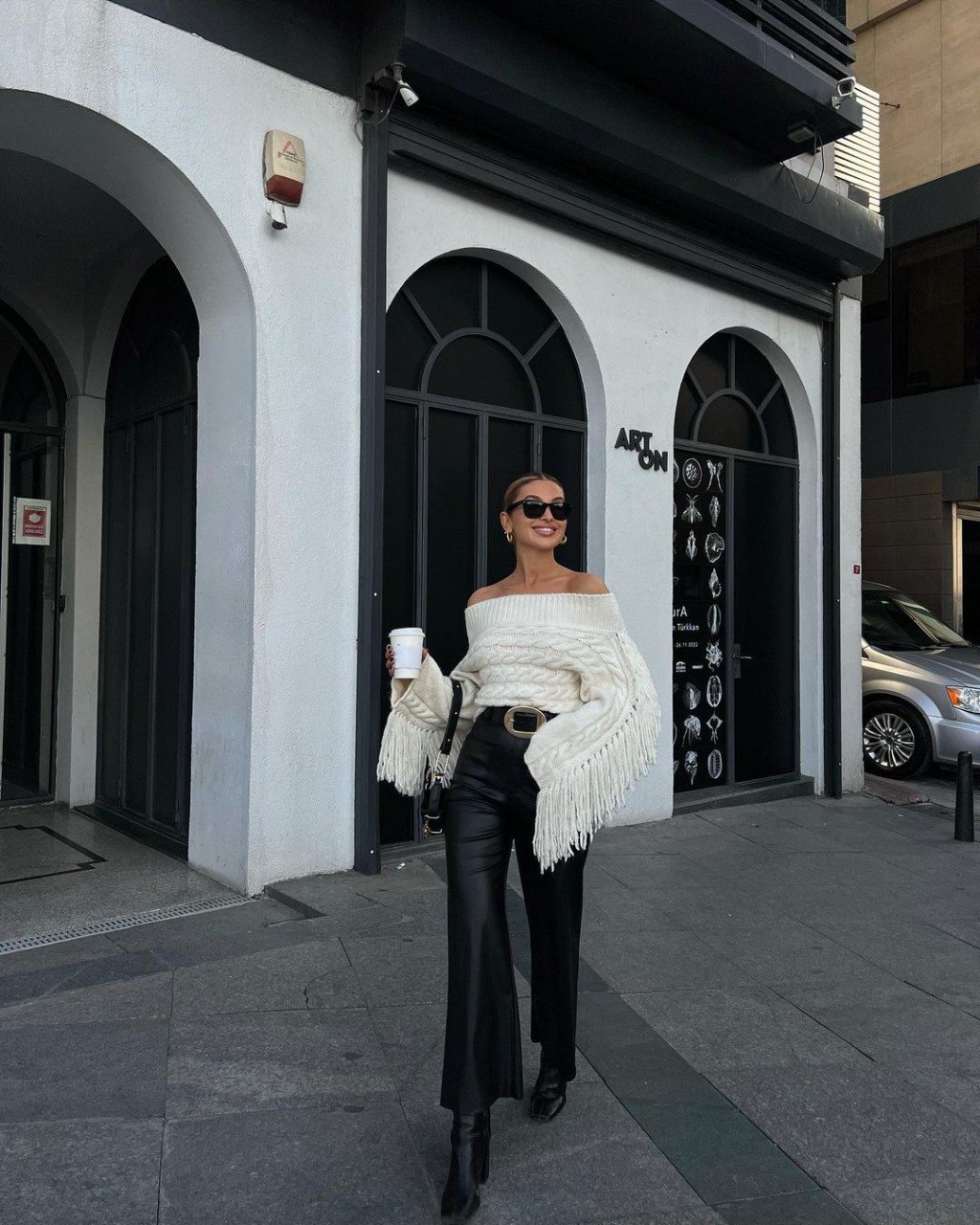 Pull en mailles torsadées écru