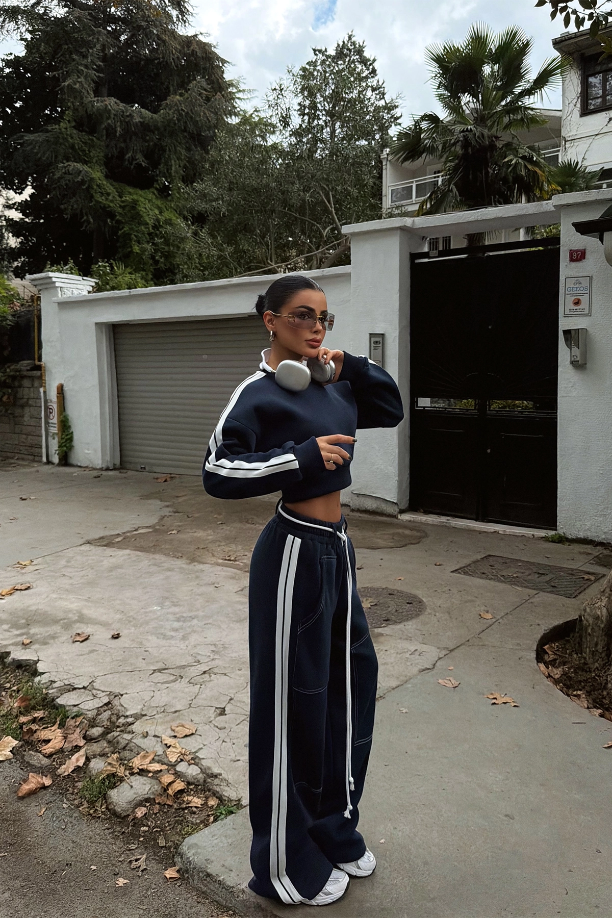 Ensemble sportswear bleu