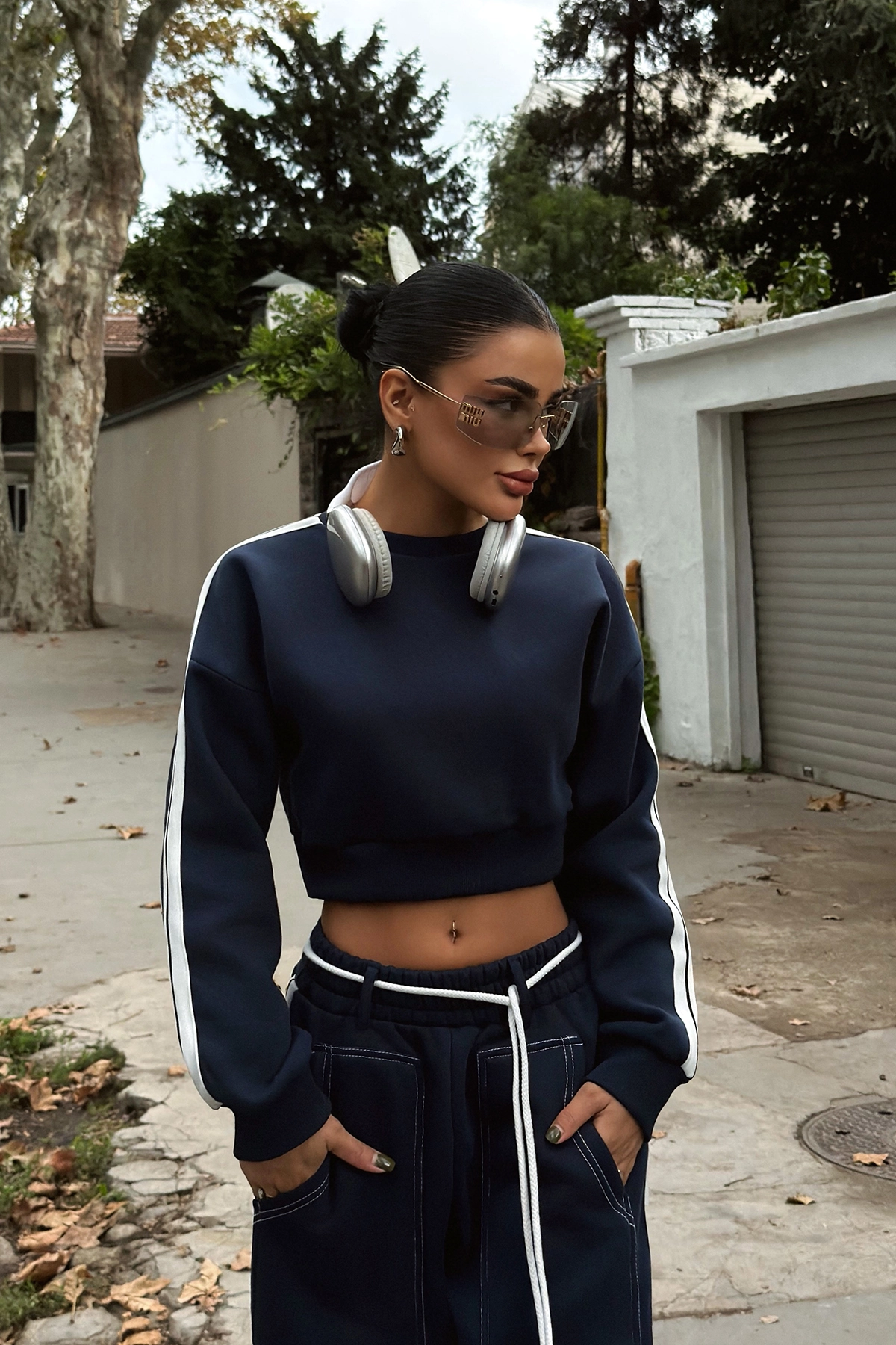 Ensemble sportswear bleu