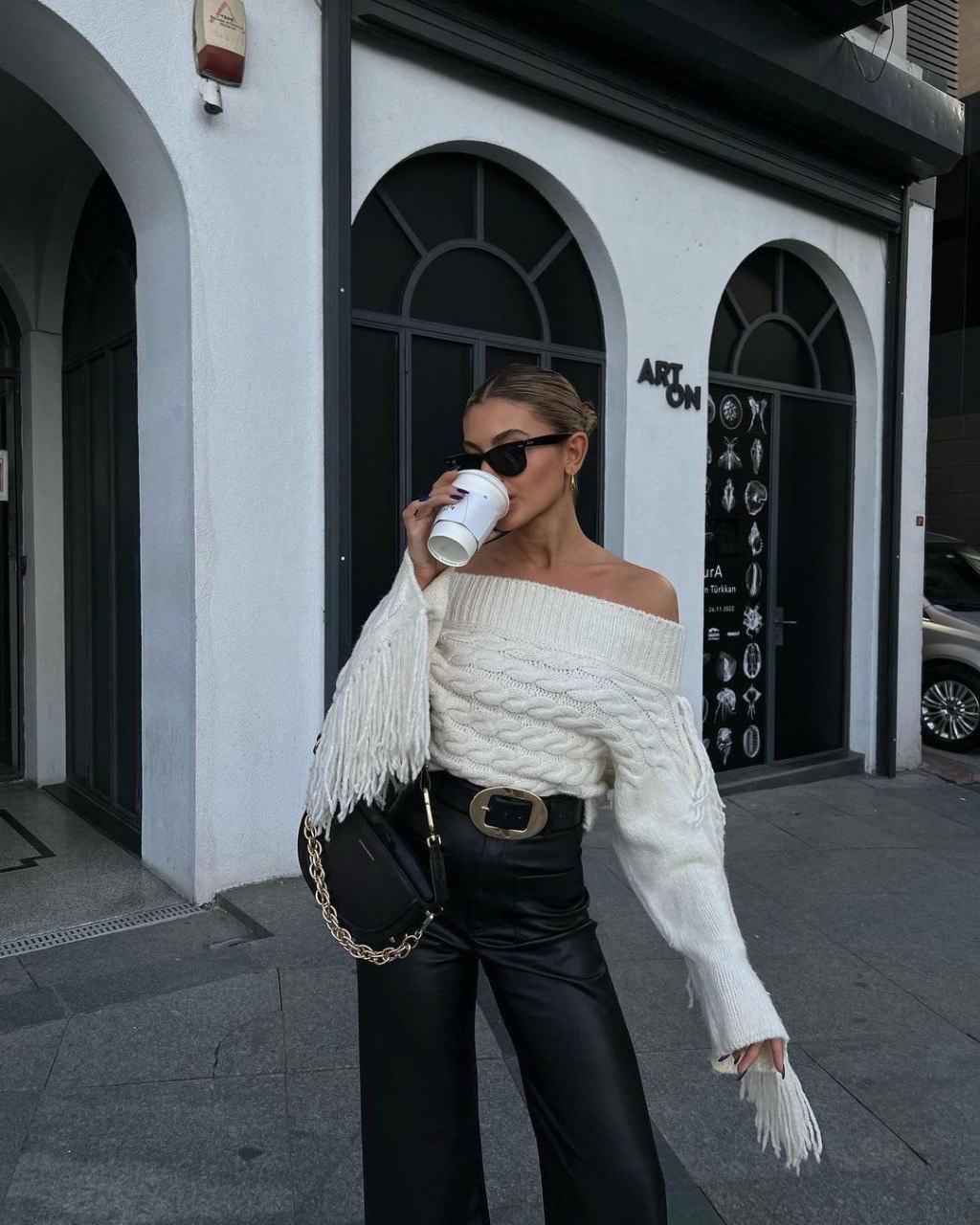 Pull en mailles torsadées écru