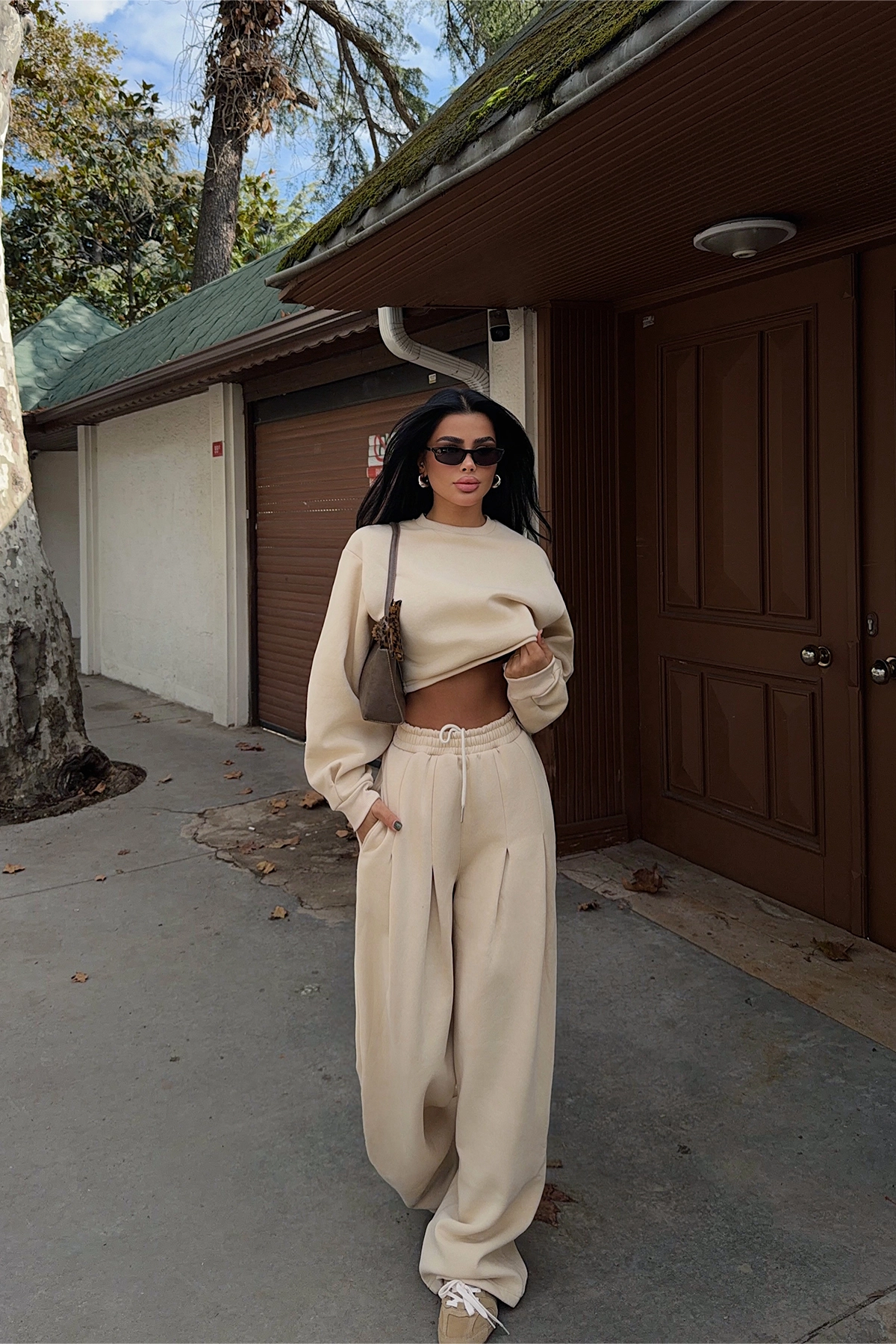 Ensemble sportswear beige