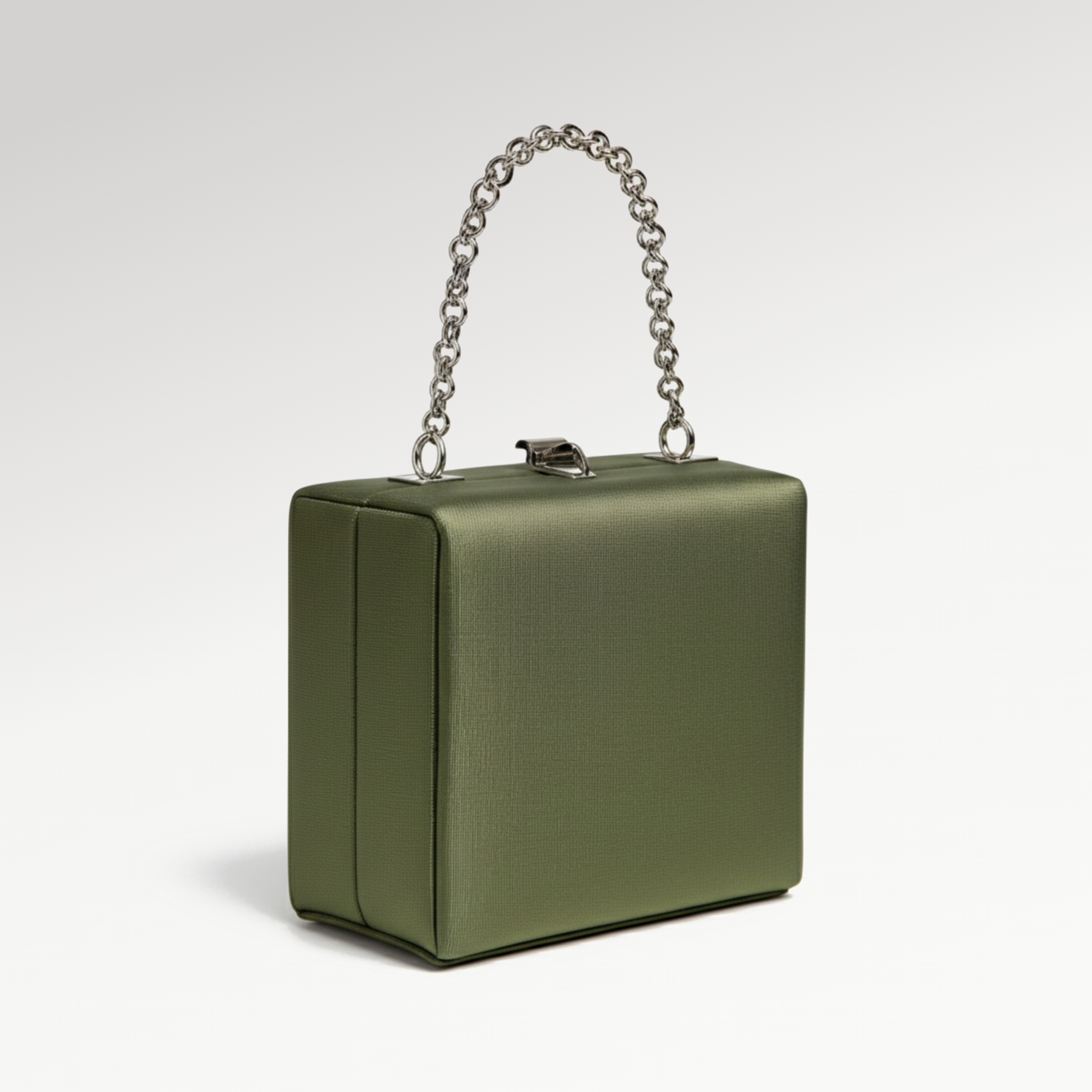 Olive Green Box Handbag