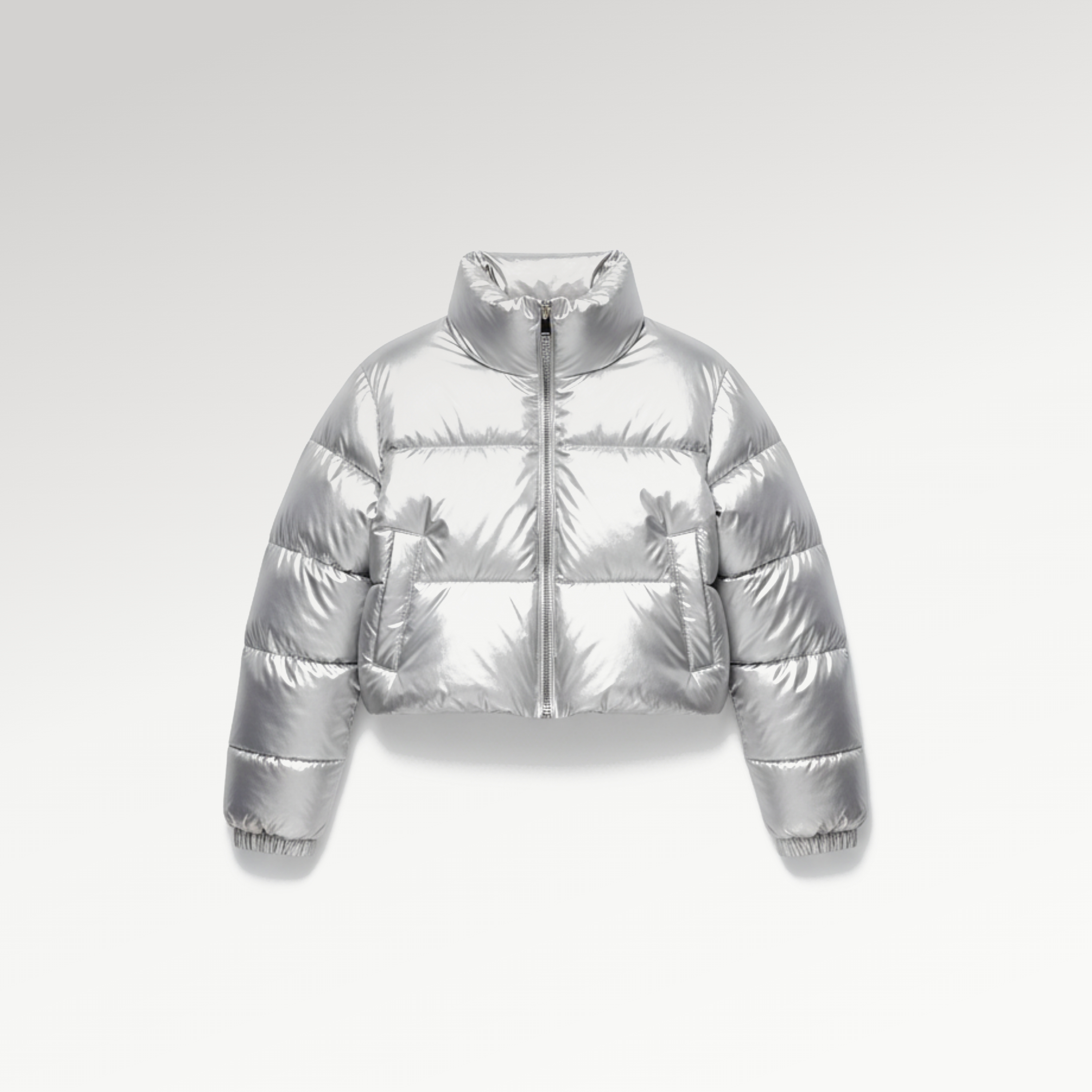 Silver Puffer Jacket