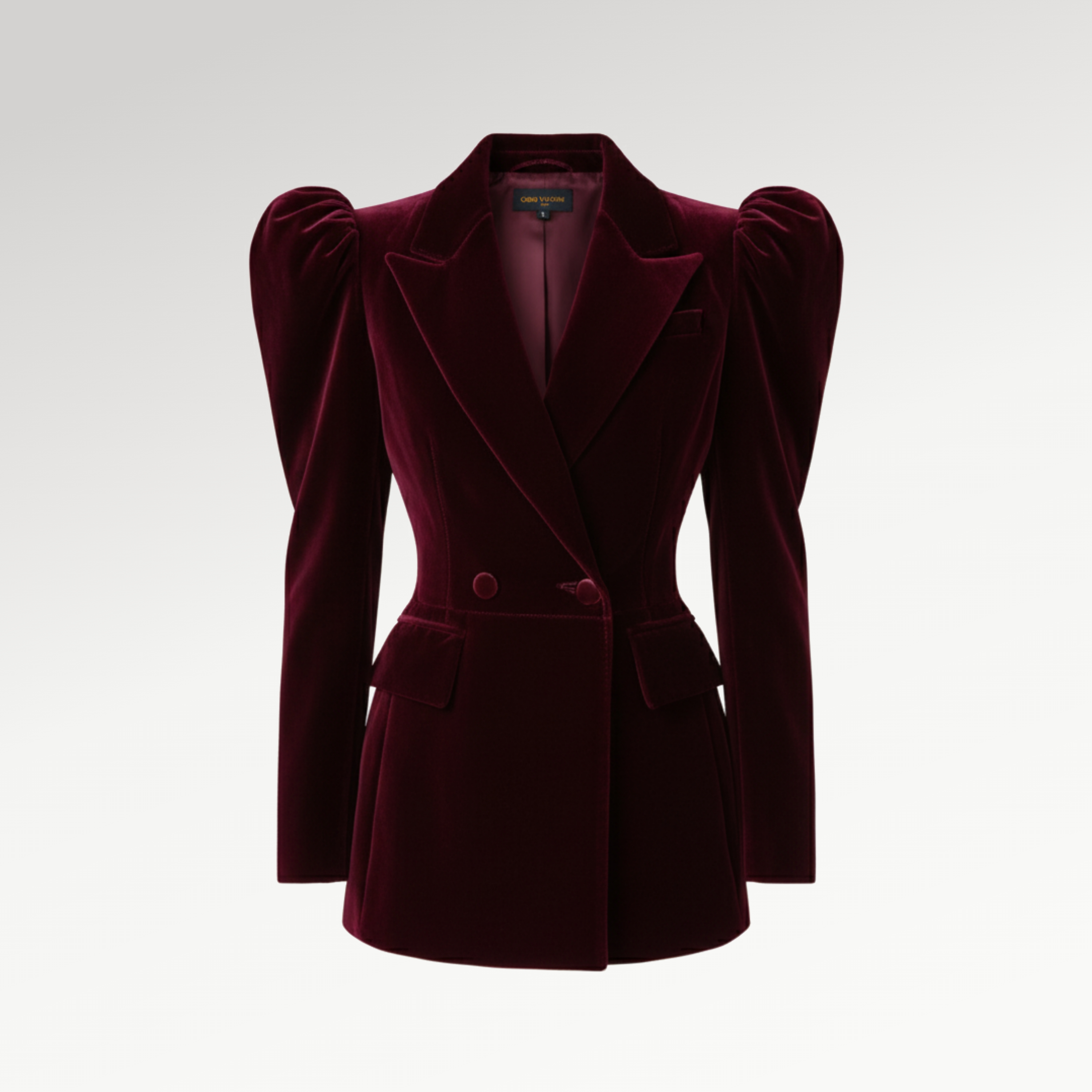 Burgundy Velvet Blazer