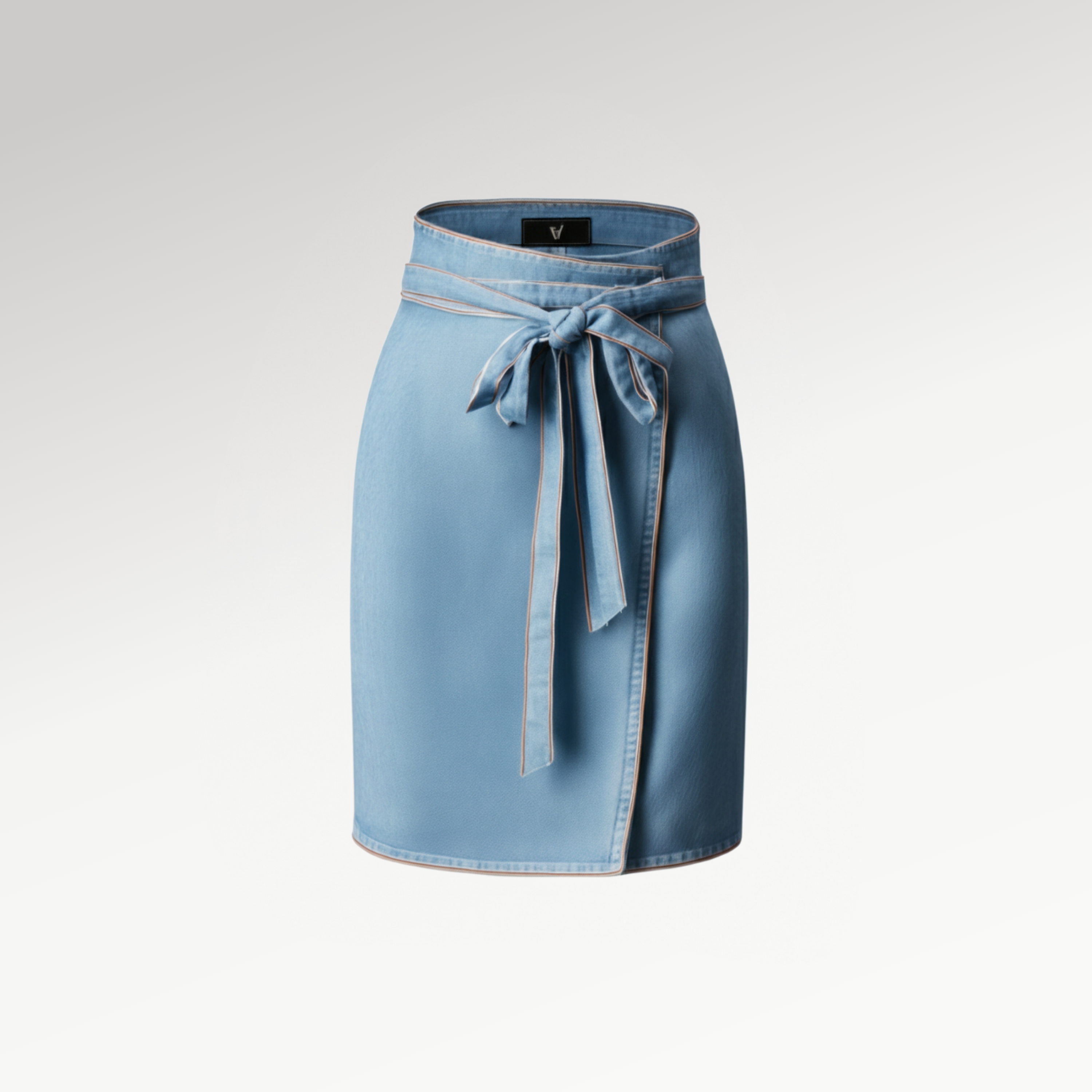 Denim Wrap Skirt