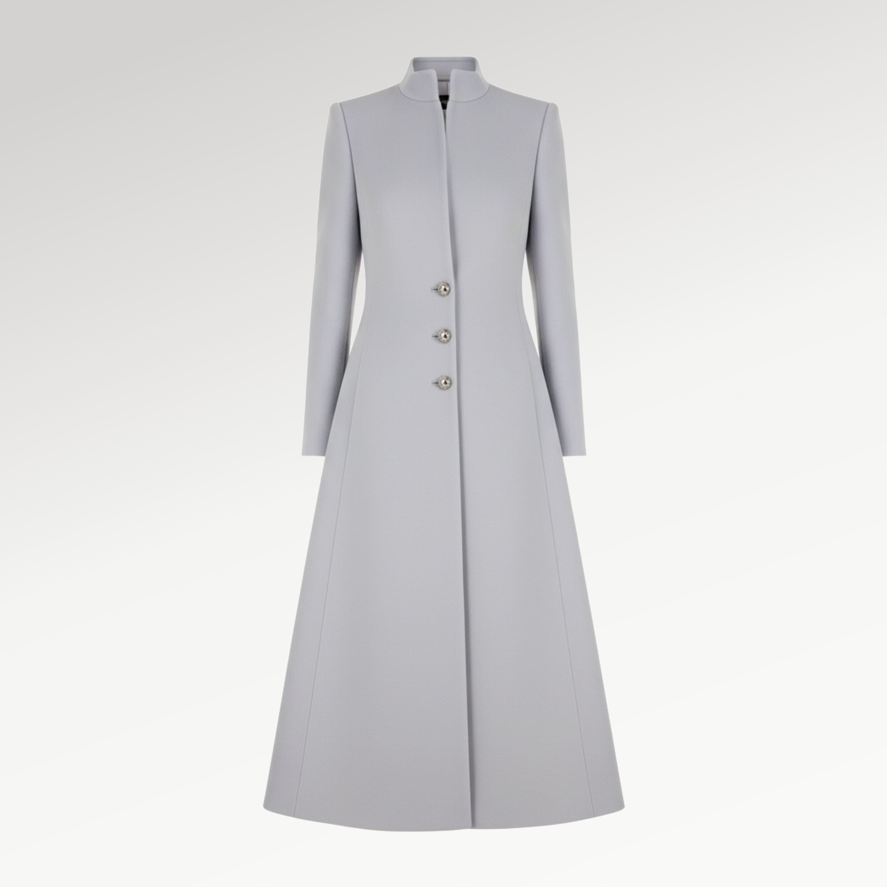 Elegant Grey Long Coat