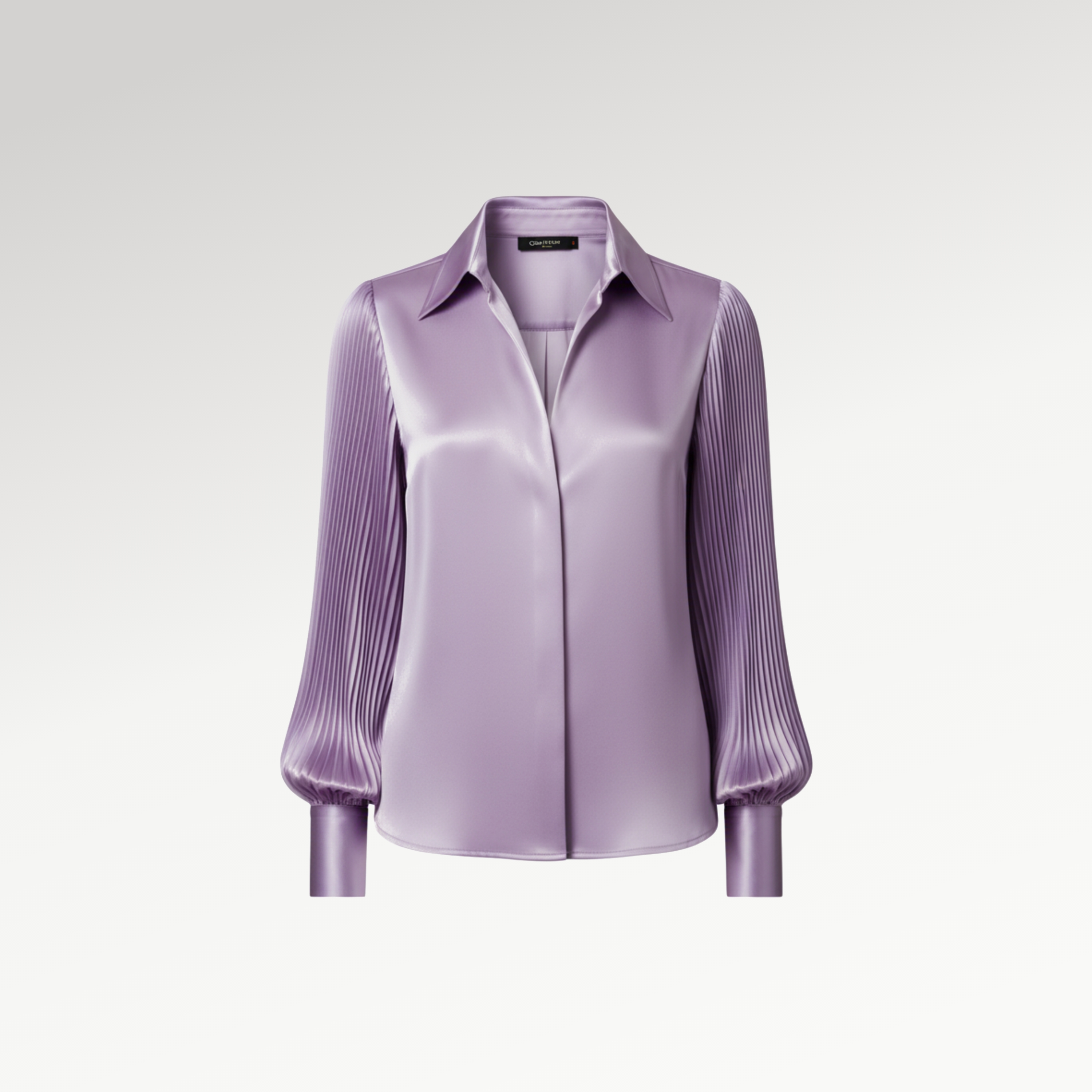Lavender Satin Blouse