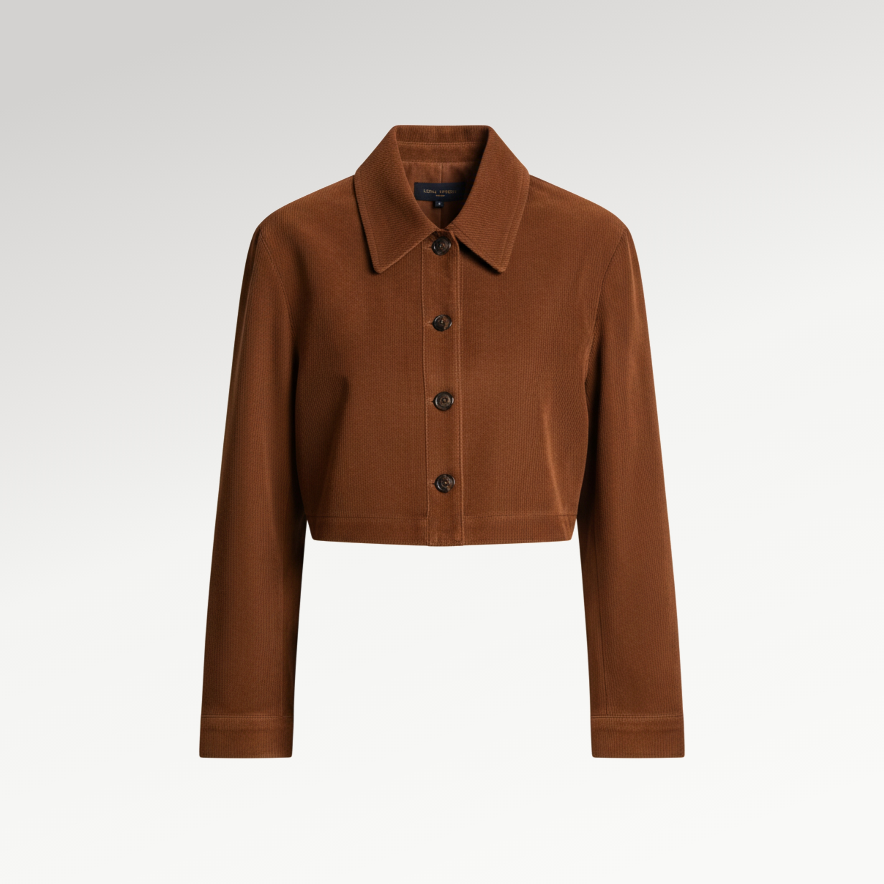Brown cropped jacket