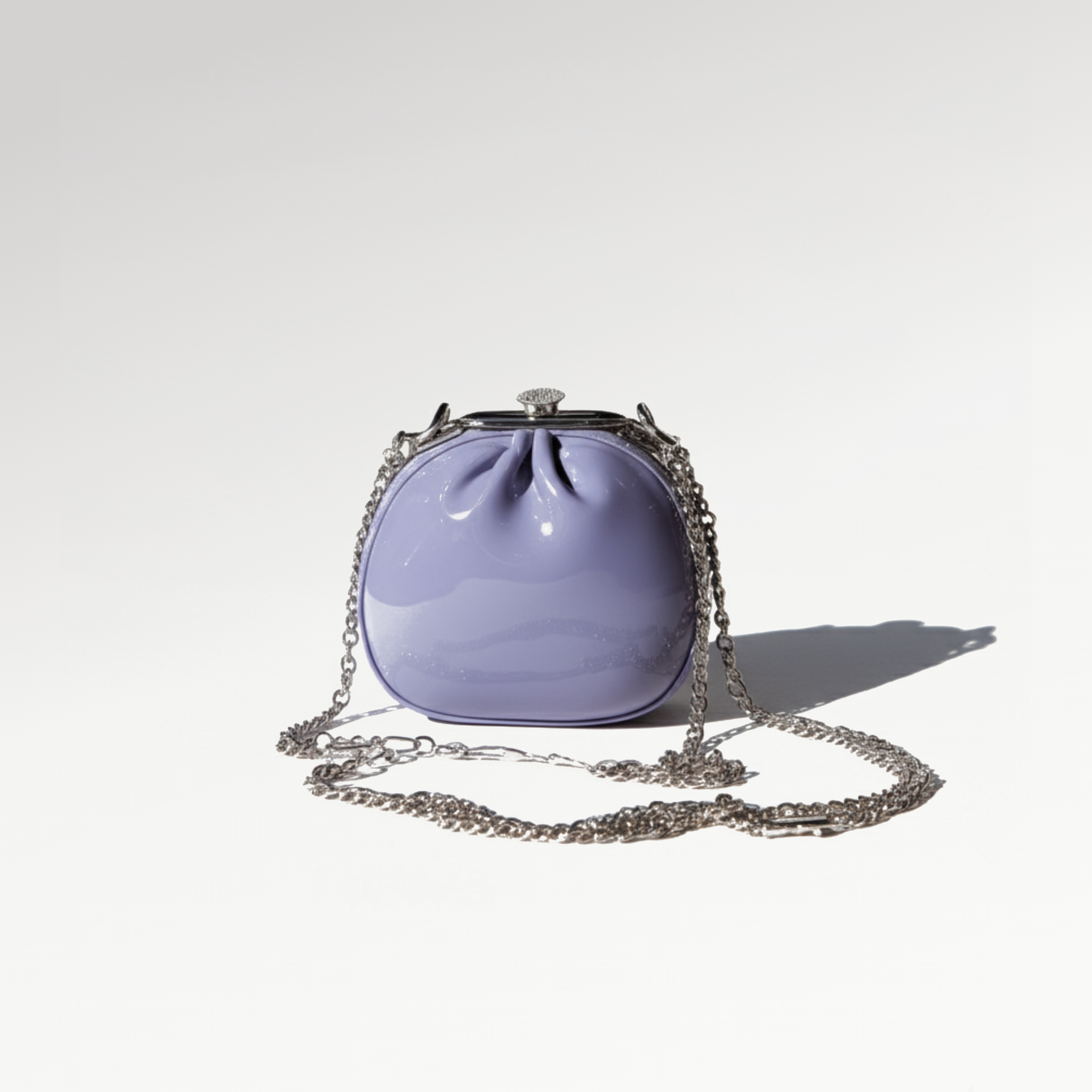 Lilac Patent Leather Mini Purse