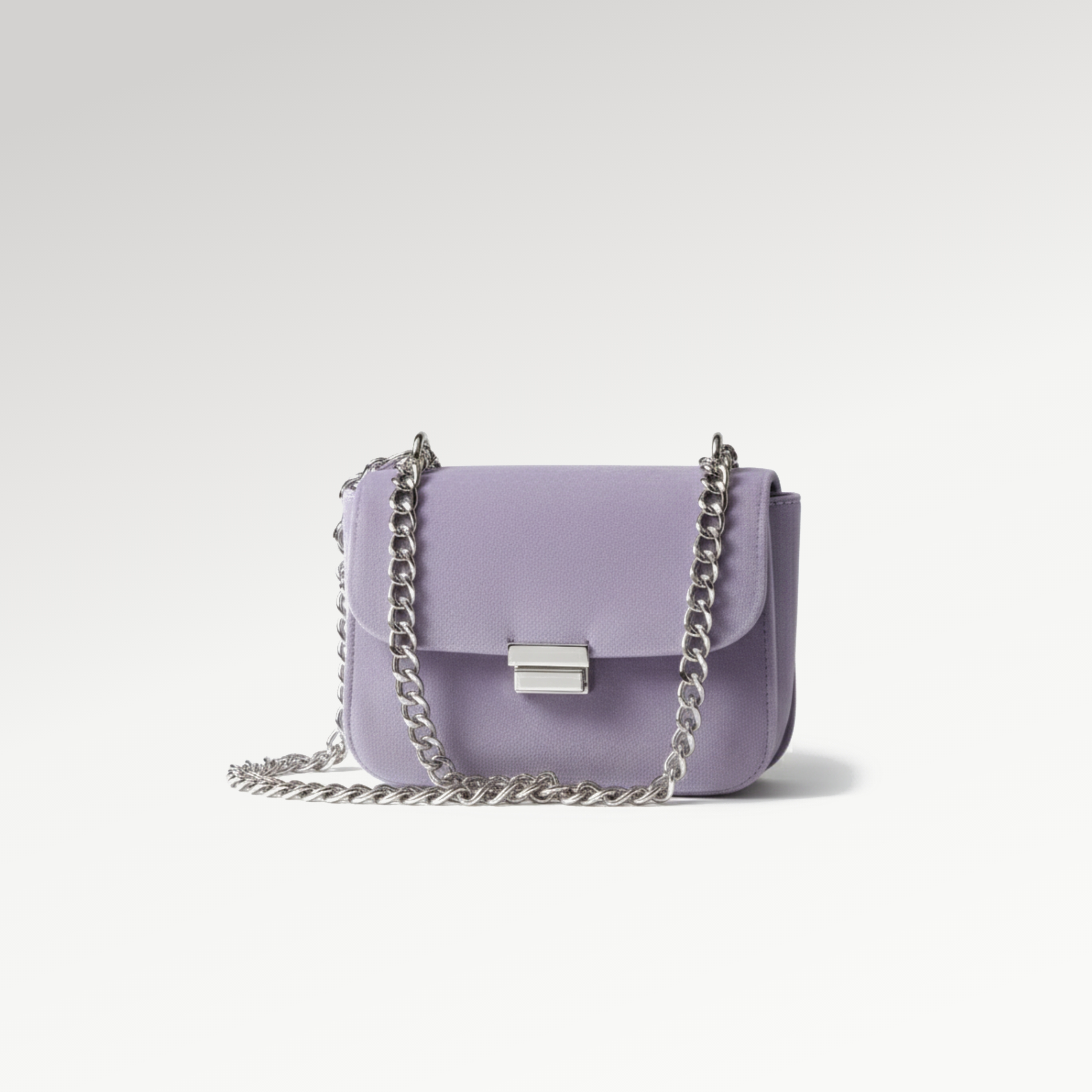 Lilac Chain Shoulder Bag