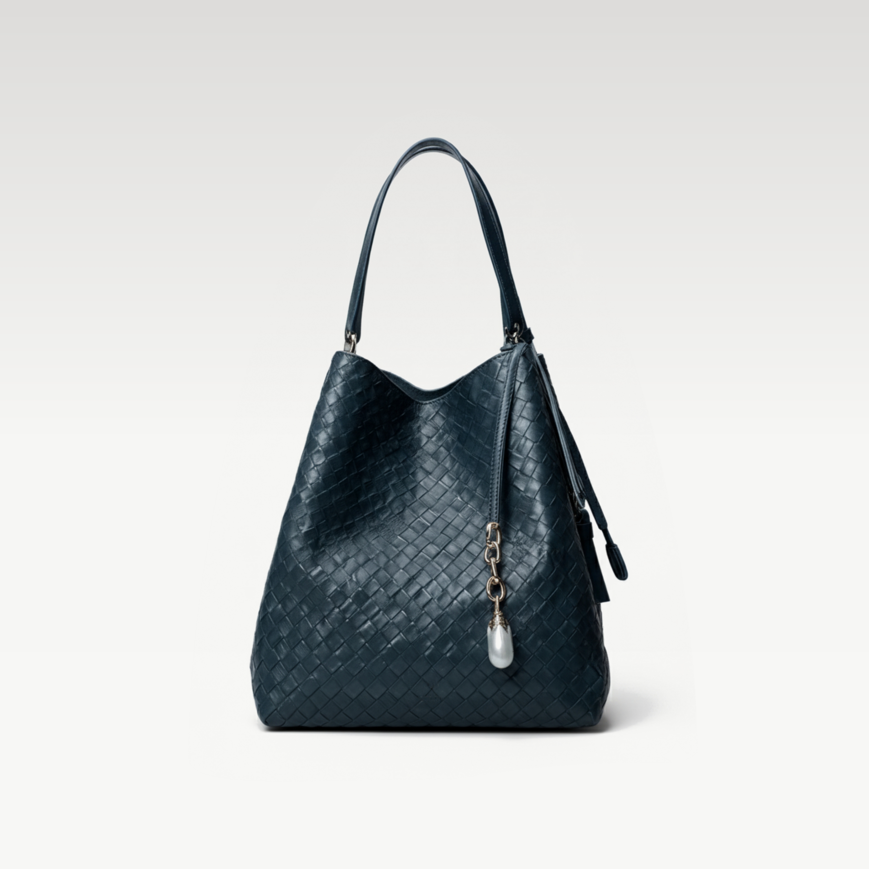 Woven Leather Tote Bag