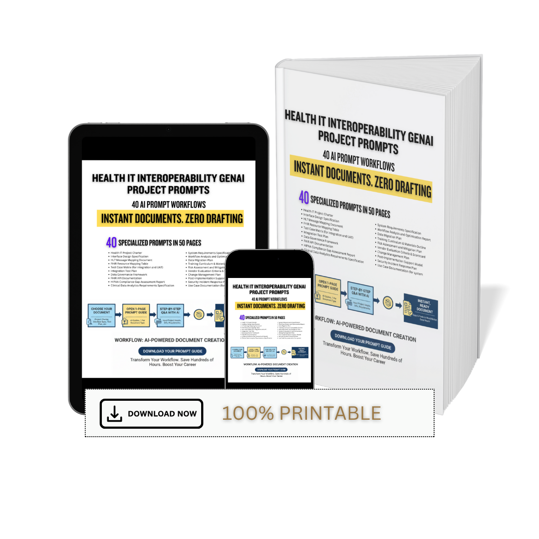 The Health IT Professional's Interoperability Project Prompt Collection