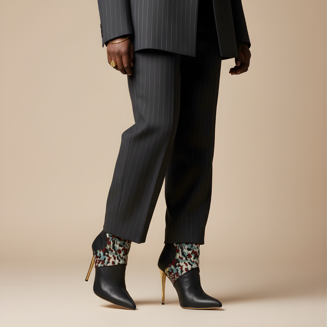 Camouflage High Heel Boot