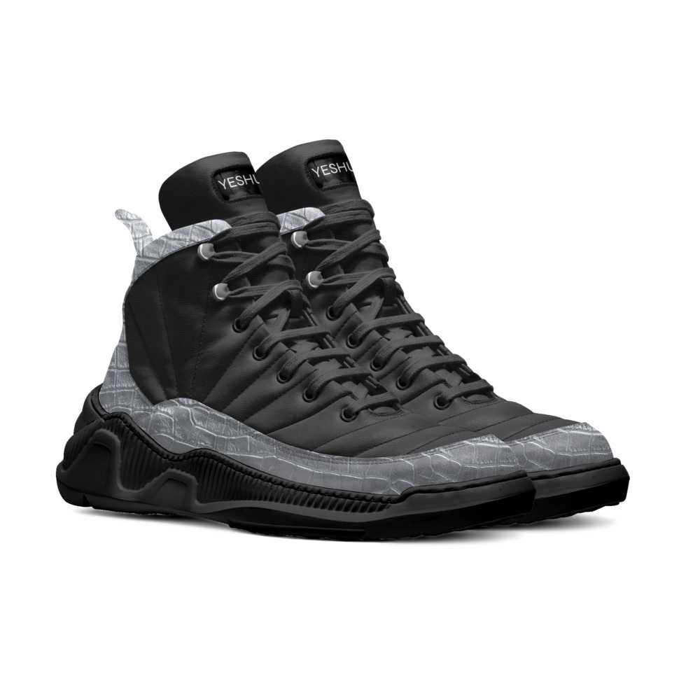 YESHUA Silver Croc Sneaker