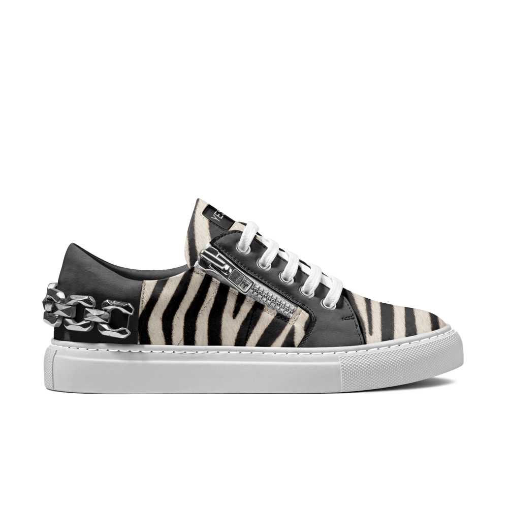 The YESHUA Metal Zebra Low Top