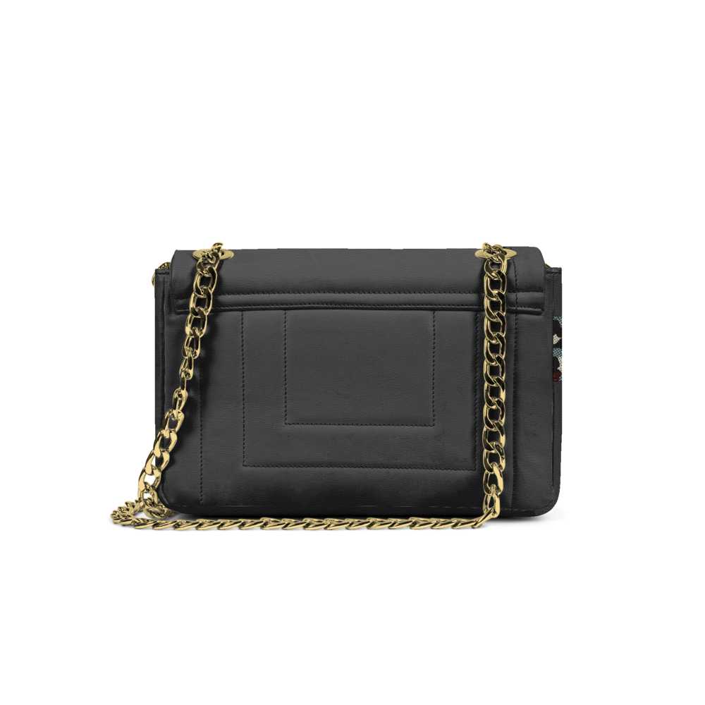 Black Leather Shoulder Bag