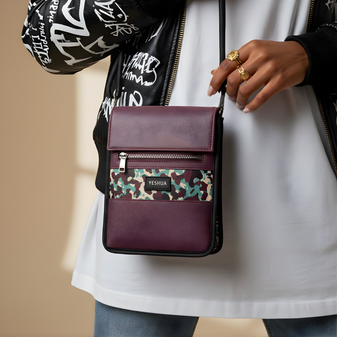 Burgundy Leather Shoulder Bag