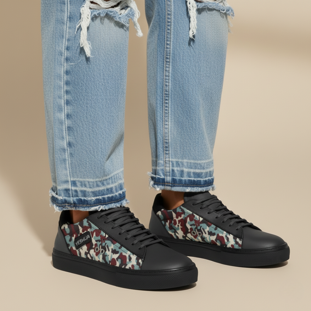 YESHUA Camouflage Low-Top Sneaker
