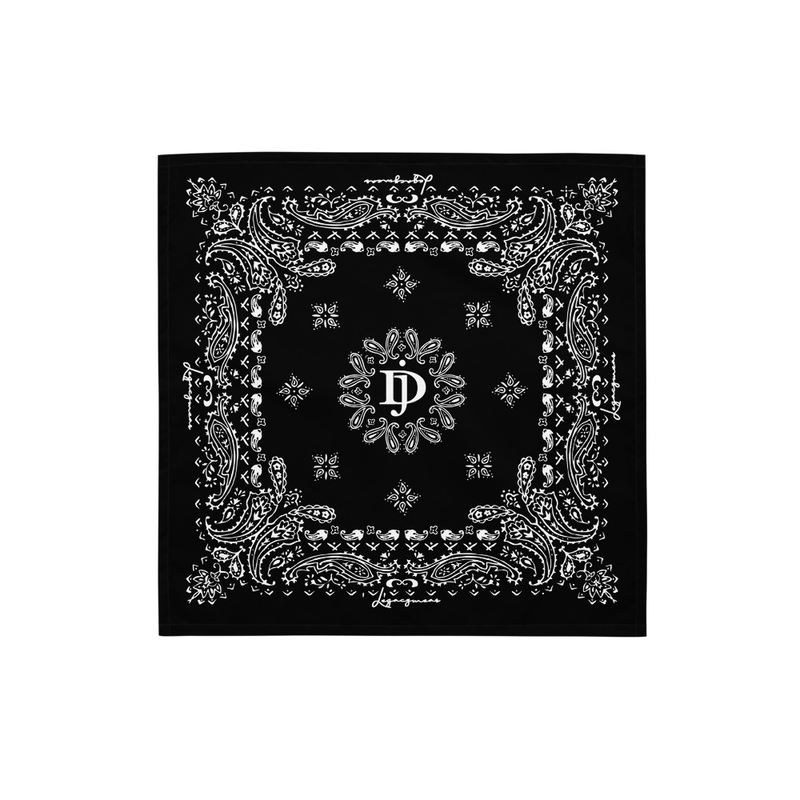 Black Paisley Bandana