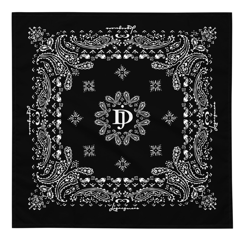 Black Paisley Bandana