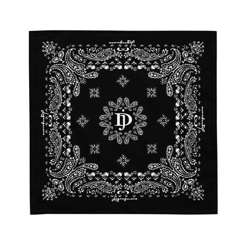 Black Paisley Bandana