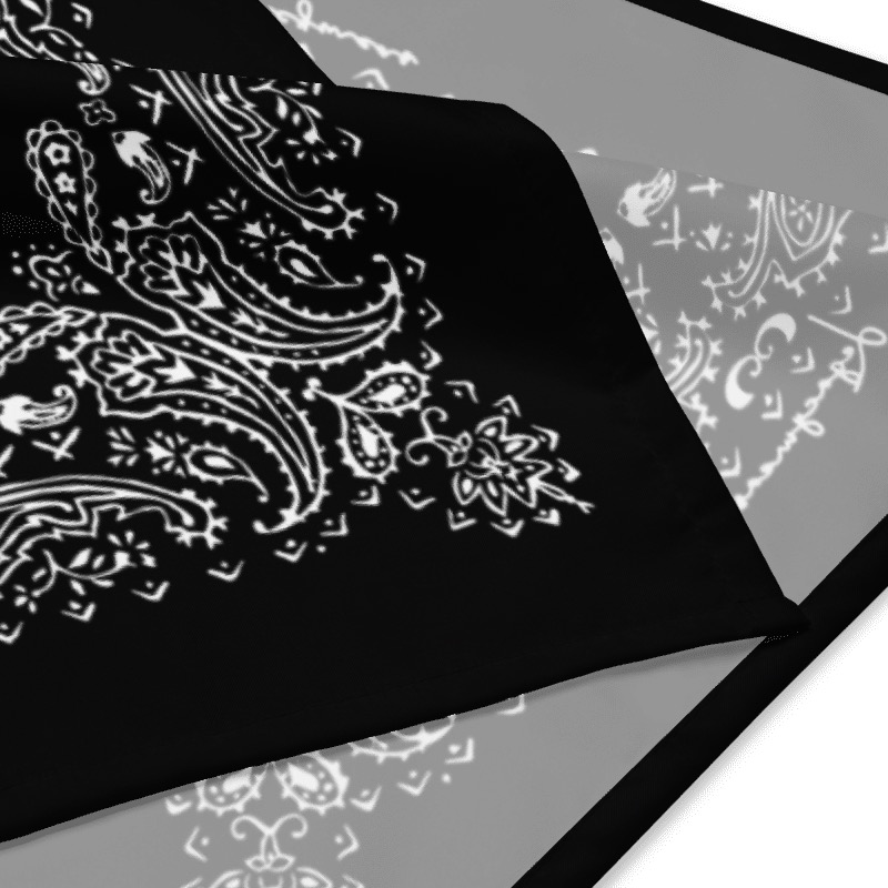 Black Paisley Bandana