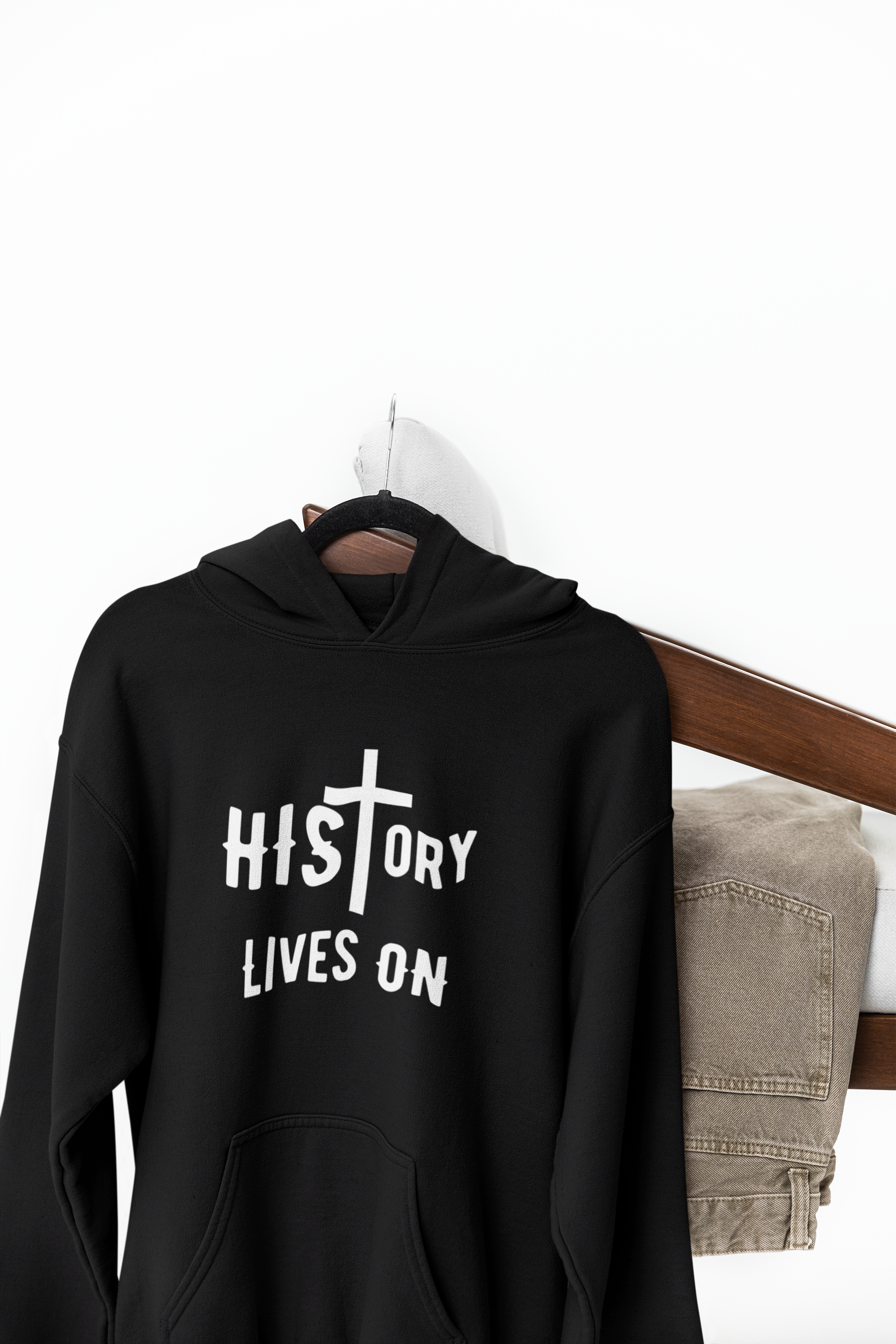 HIStory Lives On Black Hoodie