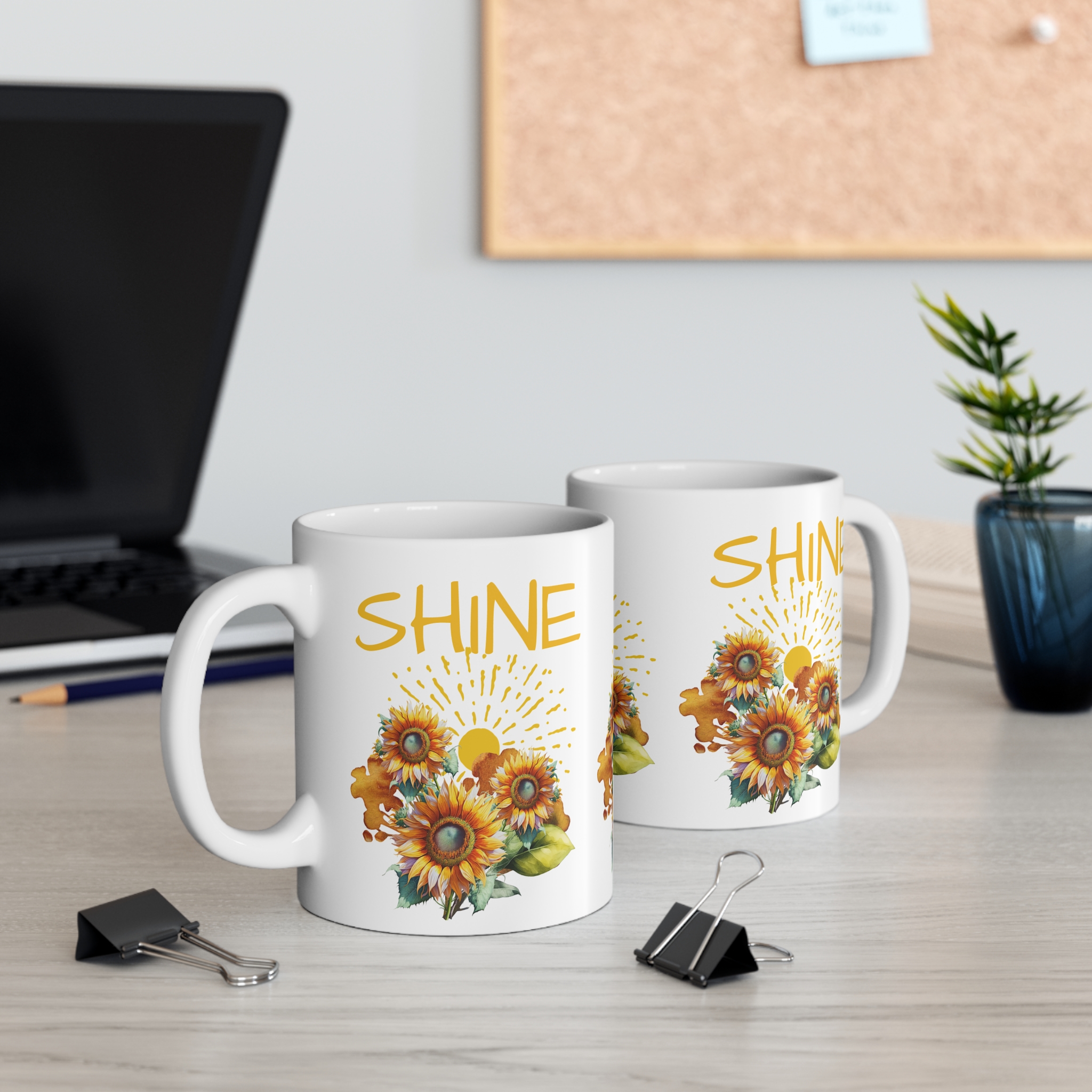 SHINE Sunflowers 11 oz Mug