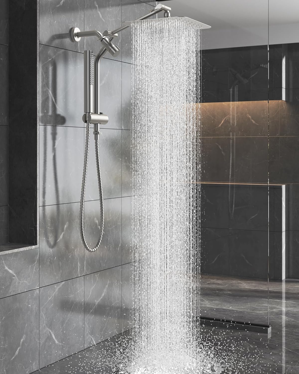 Square Rainfall Shower System