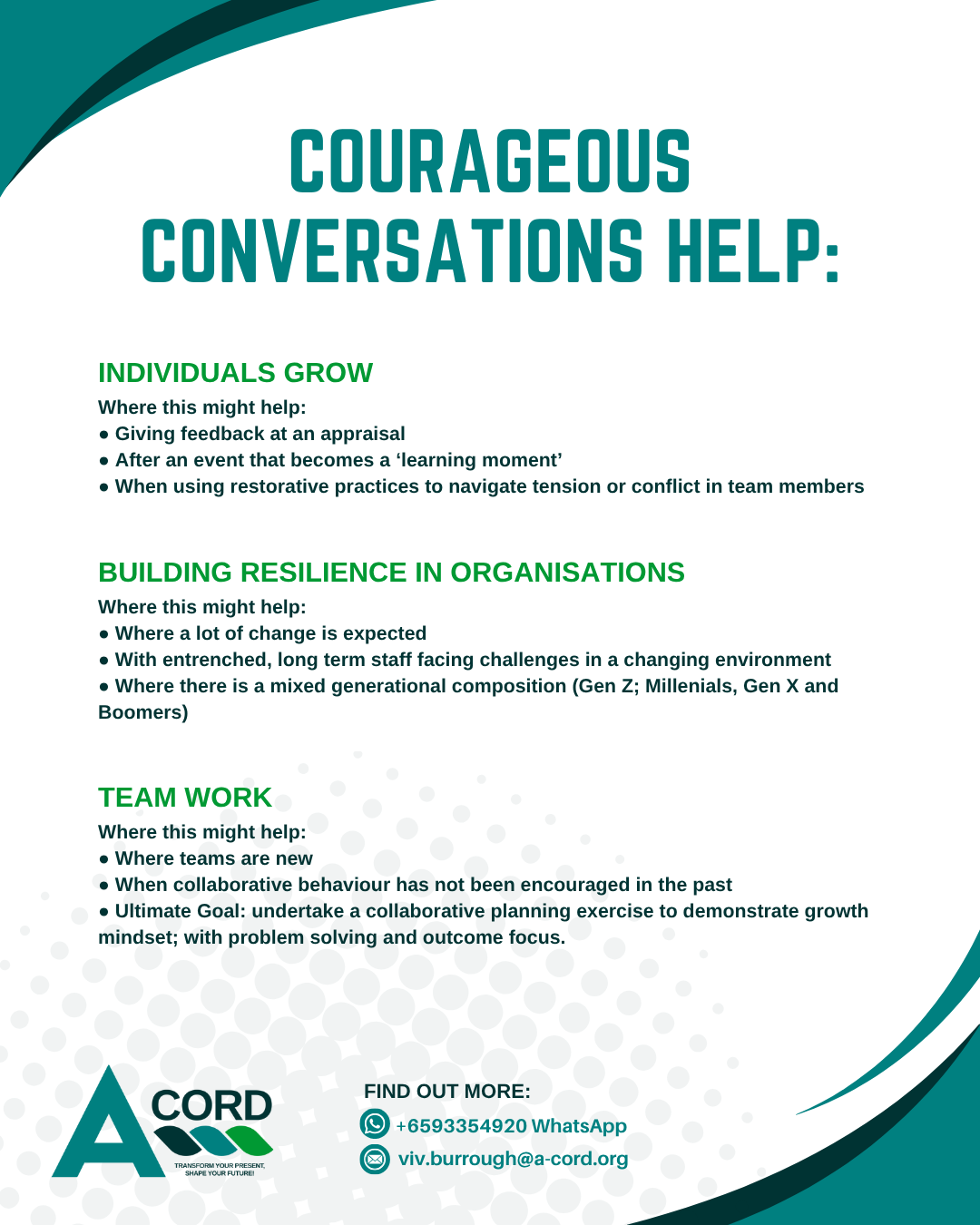 Courageous Conversations