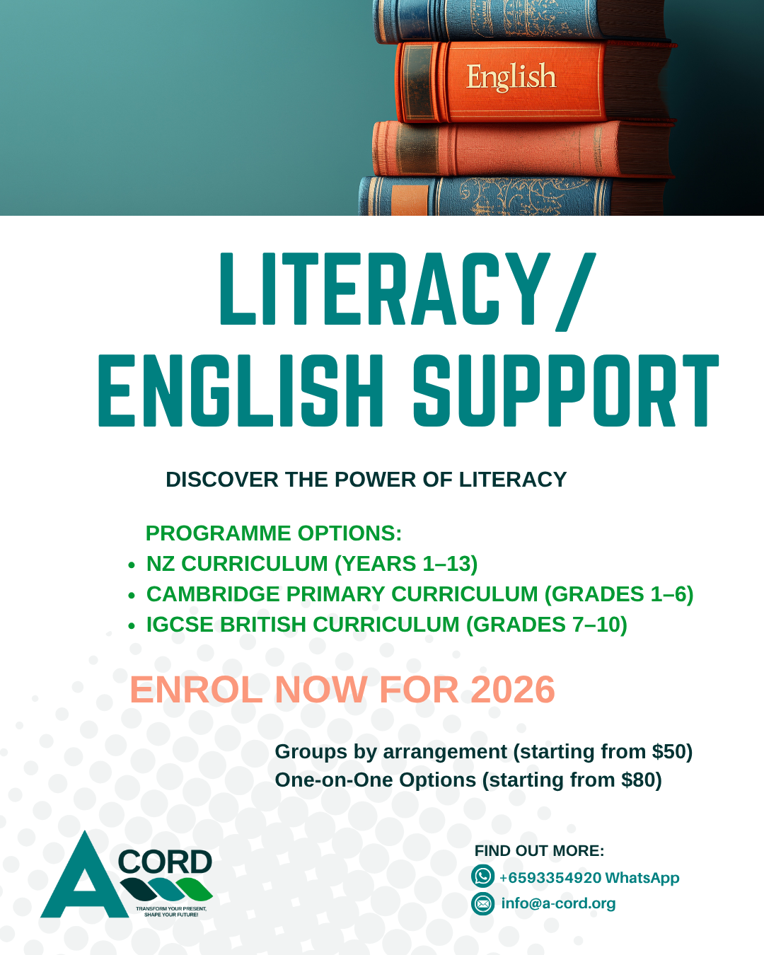 English/Literacy Support