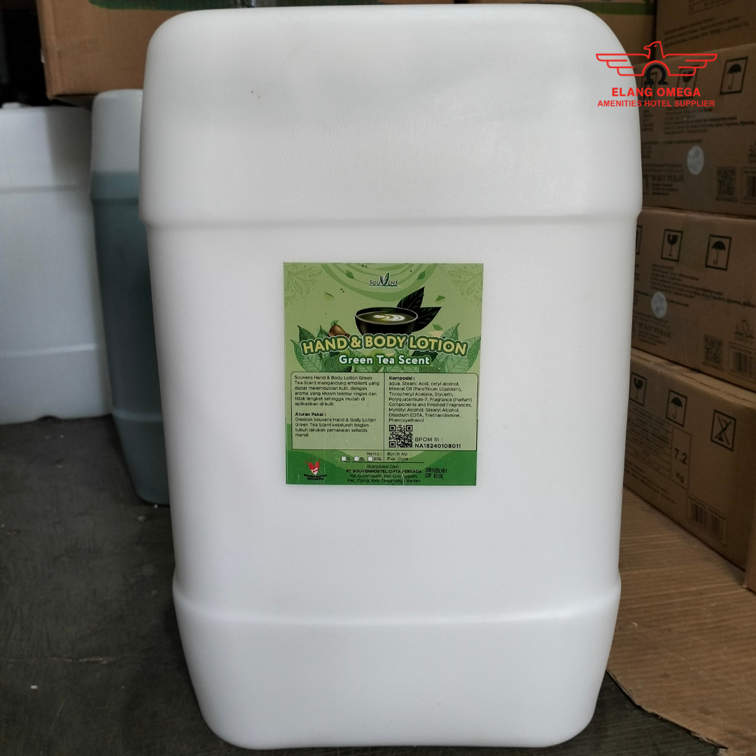 Hand & body lotion Kemasan Jerigen 20 liter Green tea Scent