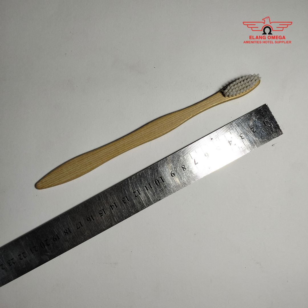 [100 pcs] Sikatnya saja Bambu 19cm / Bamboo toothbrush