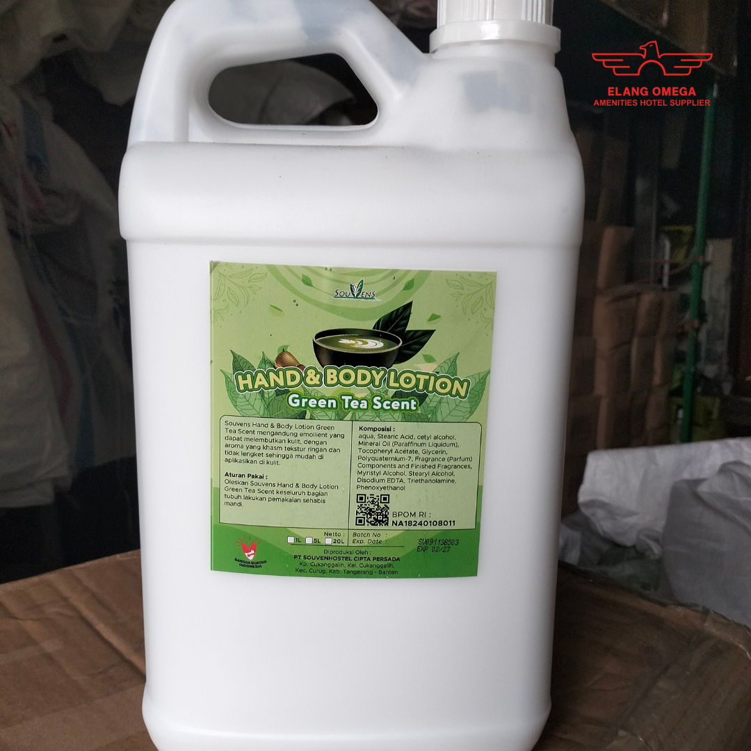 Hand & body lotion Kemasan Jerigen 5 liter Green tea Scent
