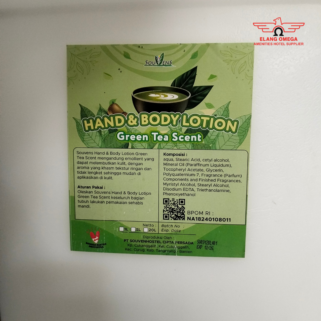 Hand & body lotion Kemasan Jerigen 20 liter Green tea Scent
