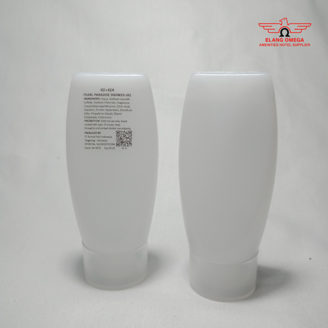 [100 pcs] Shower gel tube 35 ml Kei + Ken pearl paradise