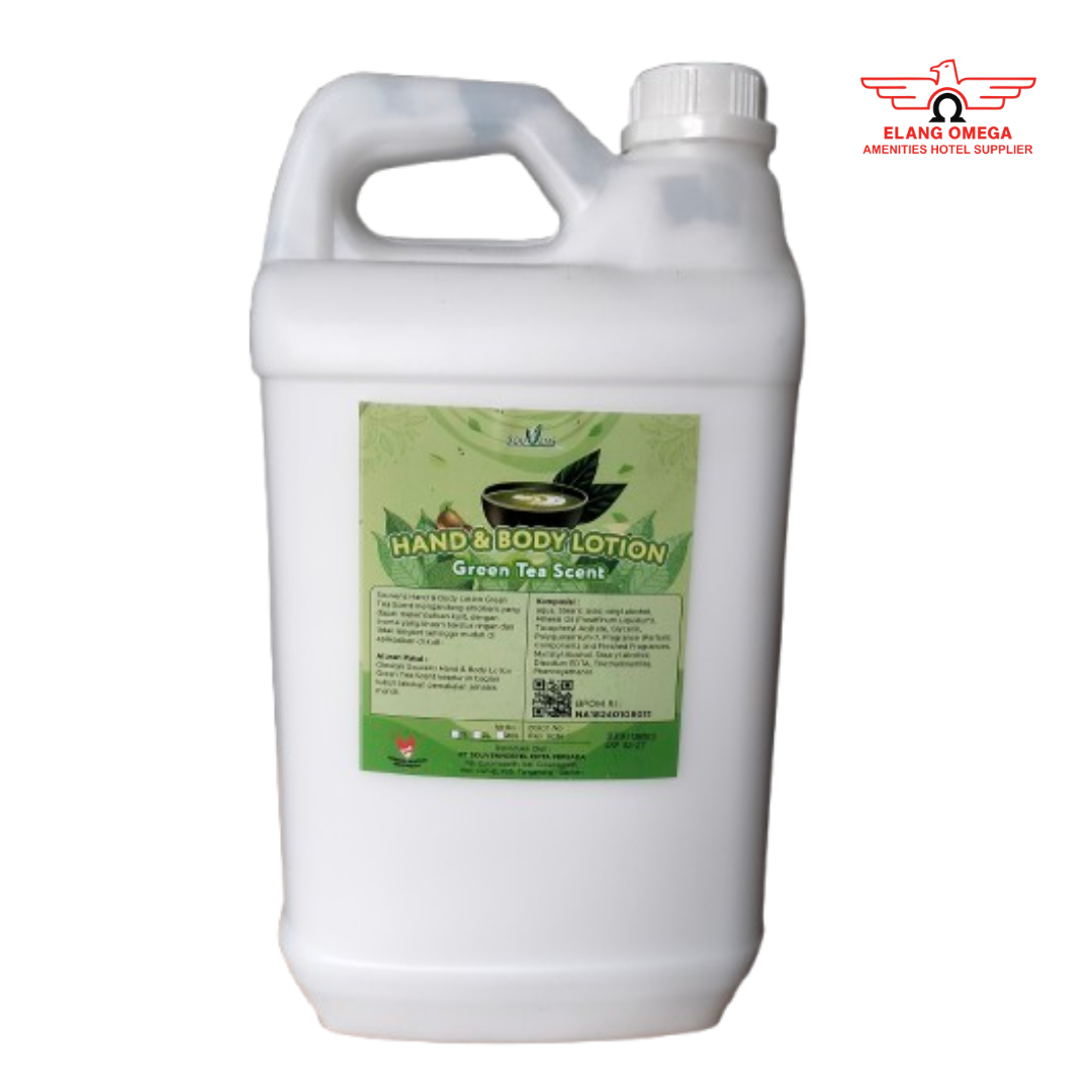 Hand & body lotion Kemasan Jerigen 5 liter Green tea Scent